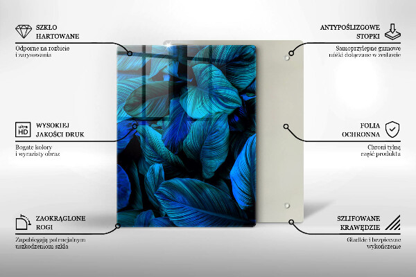 Glashällskydd modern Lämnar djungelvegetation