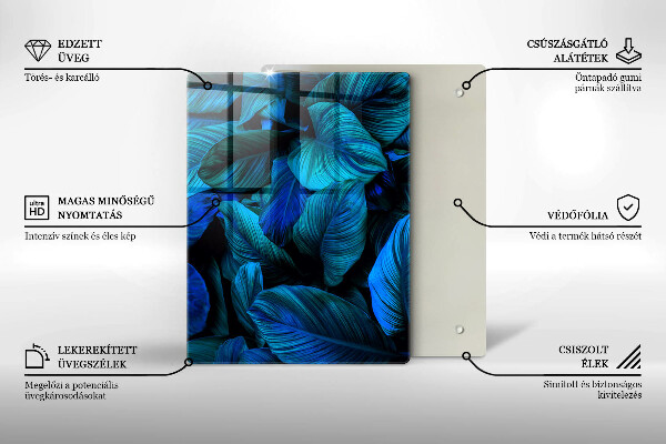 Glashällskydd modern Lämnar djungelvegetation