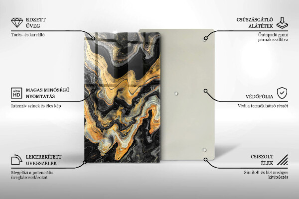 Glashällskydd modern Abstrakt struktur