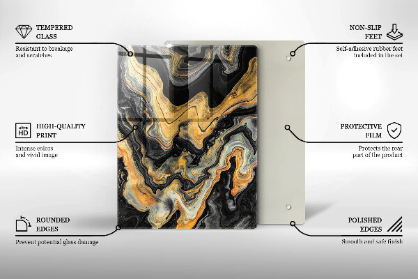 Glashällskydd modern Abstrakt struktur