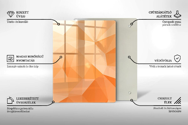 Glashällskydd modern Geometrisk bakgrund