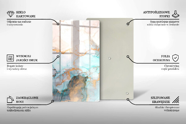 Glashällskydd modern Abstrakt marmor