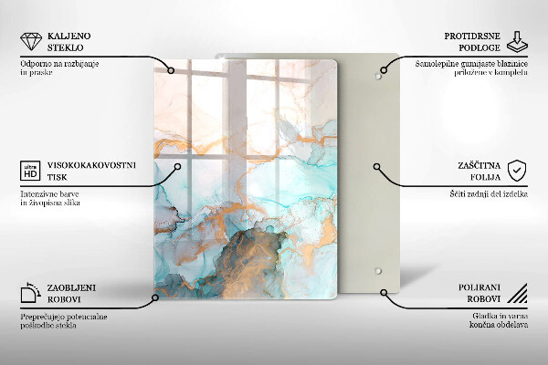 Glashällskydd modern Abstrakt marmor