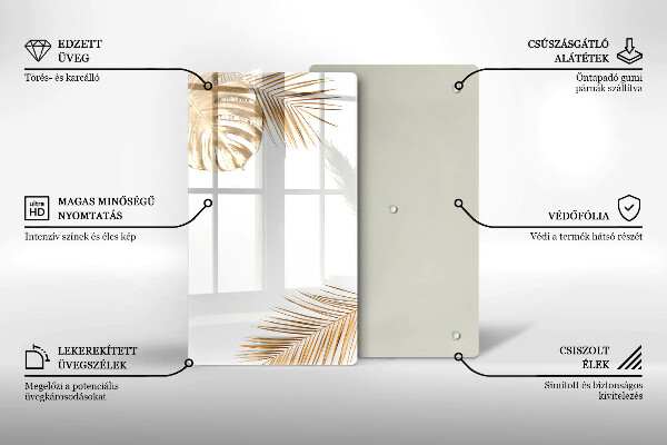 Glashällskydd modern Gyllene blad