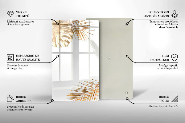 Glashällskydd modern Gyllene blad