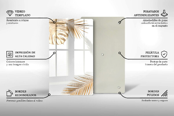 Glashällskydd modern Gyllene blad