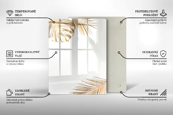 Glashällskydd modern Gyllene blad