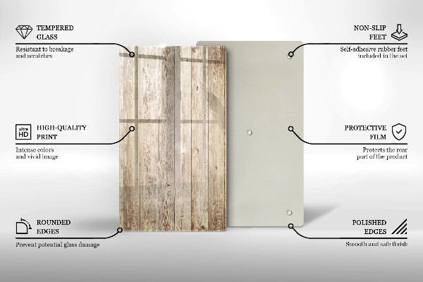 Glashällskydd modern Träskivor