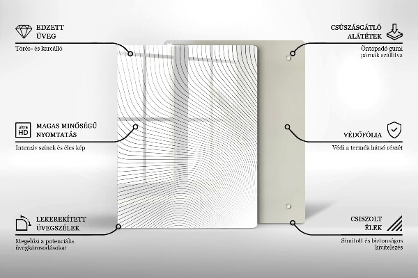 Glashällskydd modern Modernt linjemönster