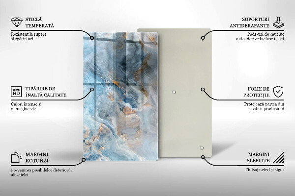 Glashällskydd modern Marmor textur