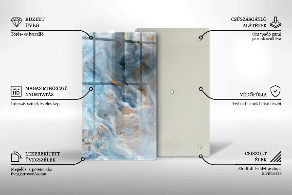 Glashällskydd modern Marmor textur