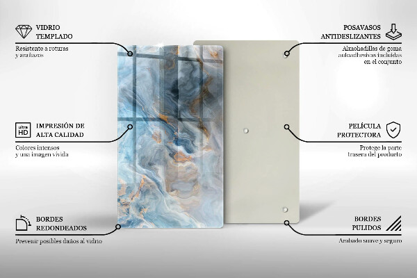 Glashällskydd modern Marmor textur