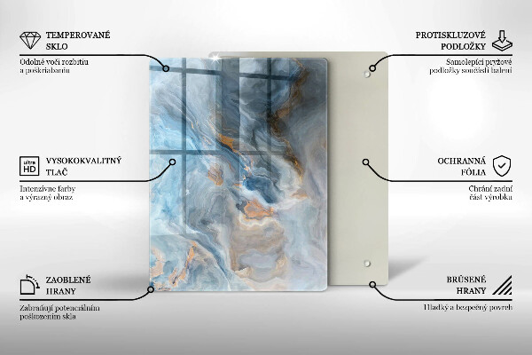 Glashällskydd modern Marmor textur