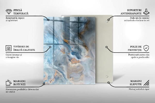 Glashällskydd modern Marmor textur