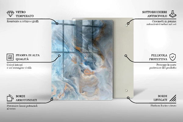 Glashällskydd modern Marmor textur