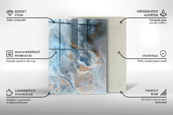 Glashällskydd modern Marmor textur