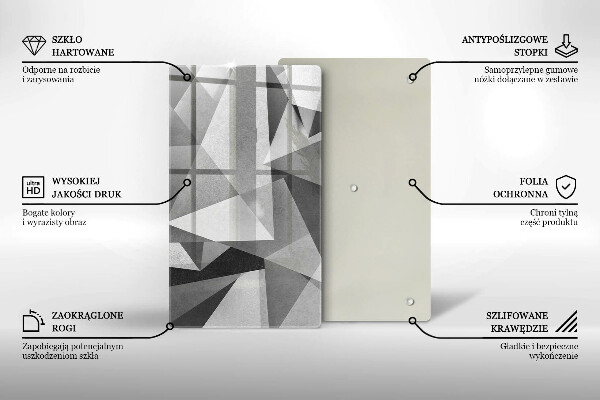 Glashällskydd modern Konkret skarp abstraktion