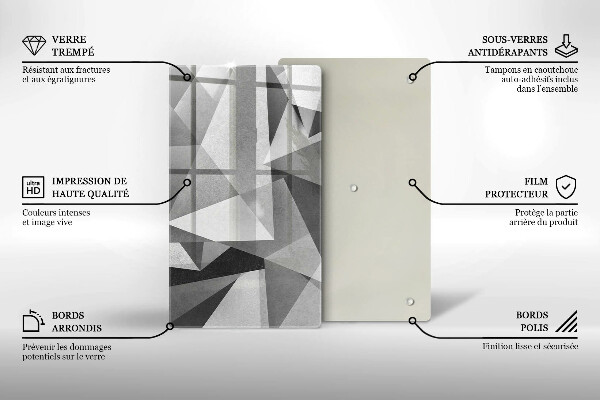 Glashällskydd modern Konkret skarp abstraktion