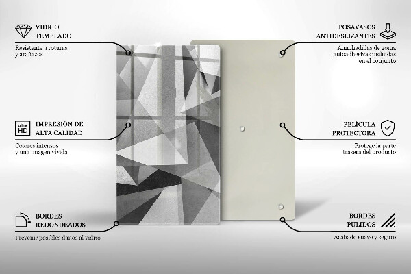 Glashällskydd modern Konkret skarp abstraktion