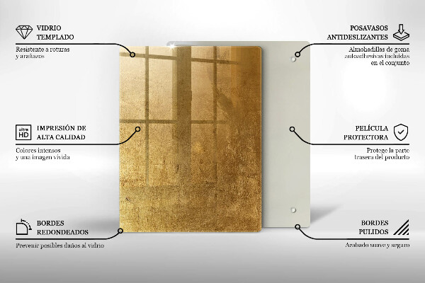 Glashällskydd modern Guld textur bakgrund