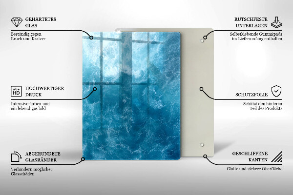 Glashällskydd modern Blått vatten