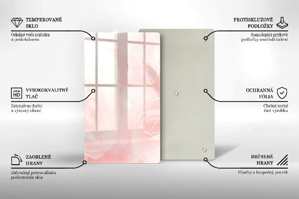 Glashällskydd modern Pastellrosor bakgrund