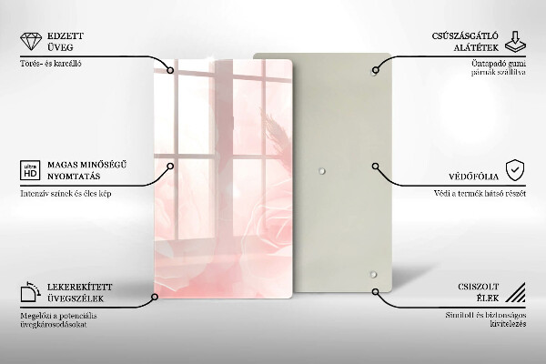 Glashällskydd modern Pastellrosor bakgrund
