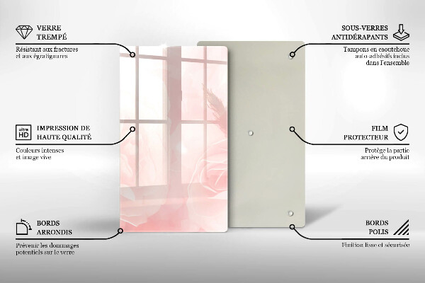 Glashällskydd modern Pastellrosor bakgrund