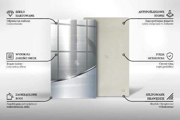 Glashällskydd modern Metall abstrakt mönster
