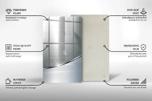 Glashällskydd modern Metall abstrakt mönster