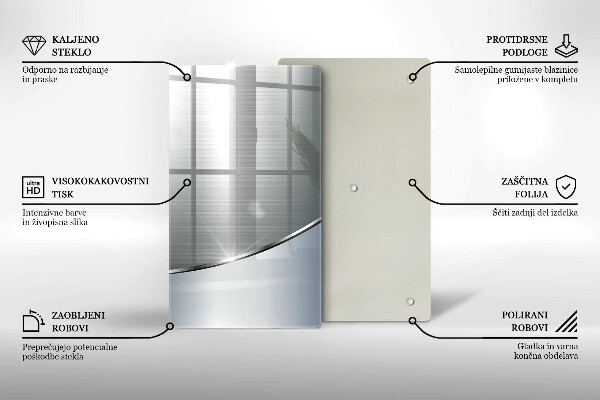 Glashällskydd modern Metall abstrakt mönster