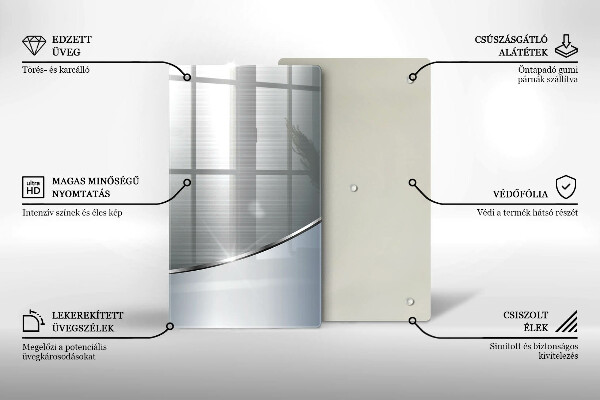 Glashällskydd modern Metall abstrakt mönster