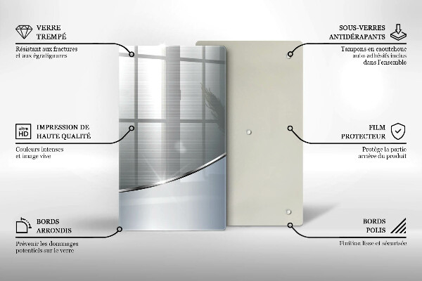 Glashällskydd modern Metall abstrakt mönster