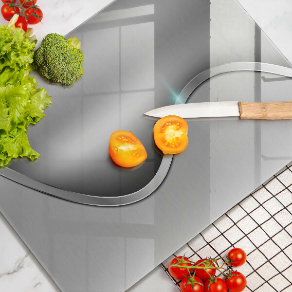 Glashällskydd modern Abstrakt silvermetall