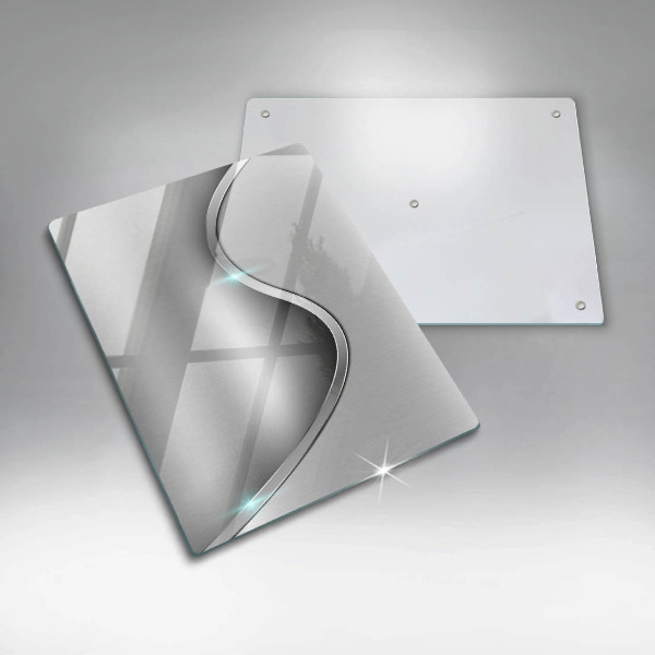 Glashällskydd modern Abstrakt silvermetall