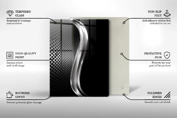 Glashällskydd modern Metallstruktur