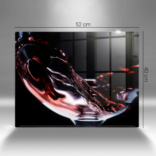 Spisskyddsplatta original Ett glas rött vin