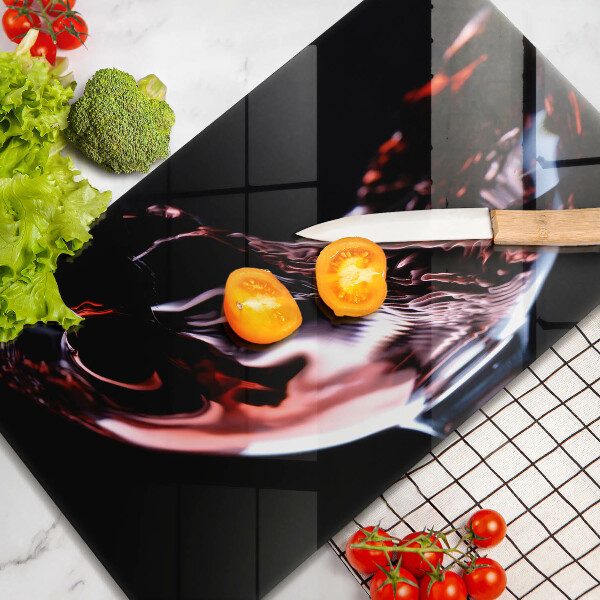 Spisskyddsplatta original Ett glas rött vin