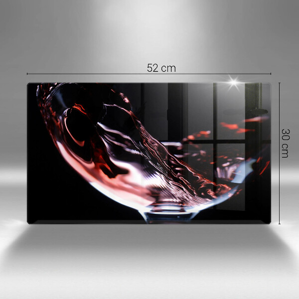 Spisskyddsplatta original Ett glas rött vin