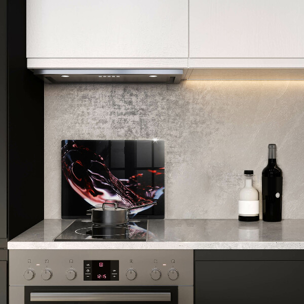 Spisskyddsplatta original Ett glas rött vin