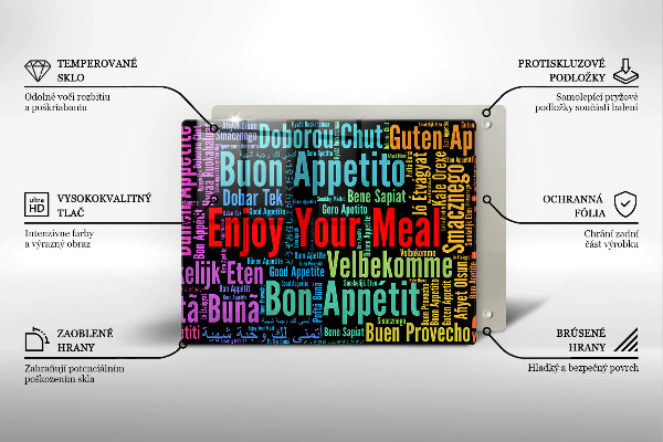 Spisskyddsplatta original God aptit undertexter språk