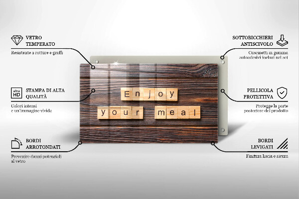 Kokkärlskydd original Inskriptionen njut av din måltid