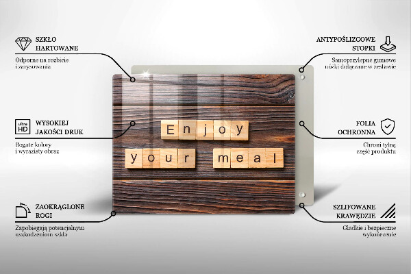 Kokkärlskydd original Inskriptionen njut av din måltid