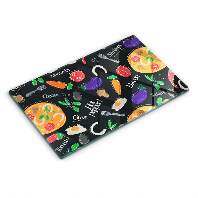 Spisskyddsplatta original Mat illustration