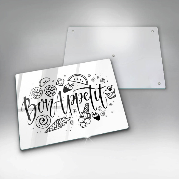 Kokkärlskydd original Inskriptionen bon appetit