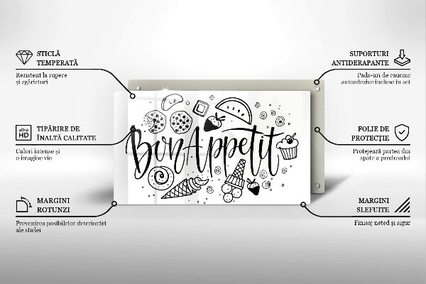 Kokkärlskydd original Inskriptionen bon appetit