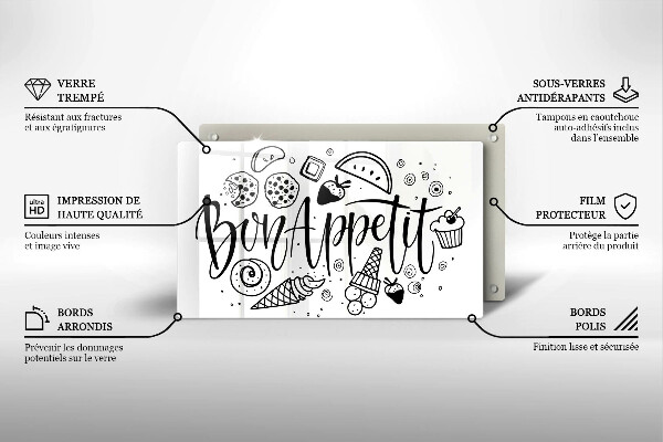 Kokkärlskydd original Inskriptionen bon appetit
