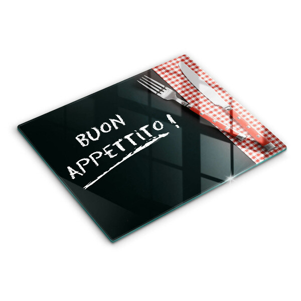 Glashällskydd original Inskriptionen buon appetito!