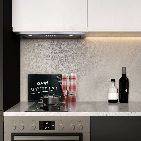 Glashällskydd original Inskriptionen buon appetito!