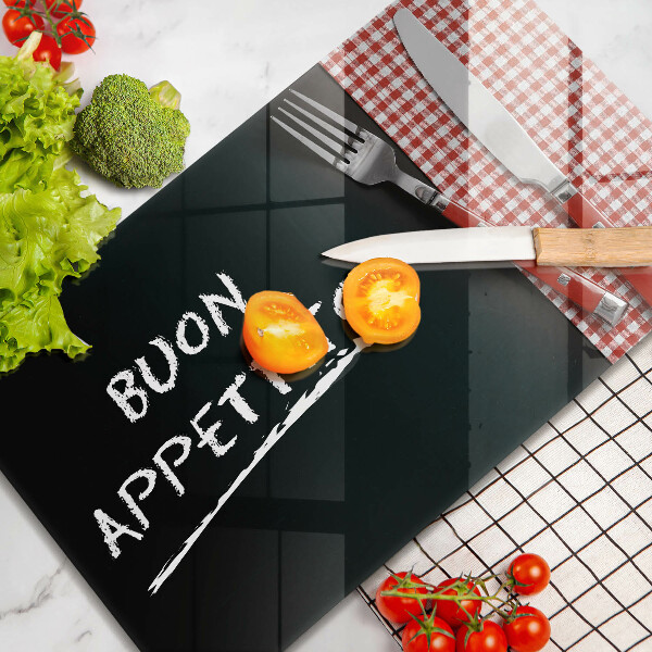 Glashällskydd original Inskriptionen buon appetito!